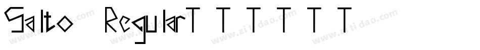 Salto Regular字体转换